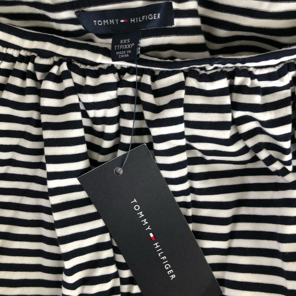 sleeveless striped dress, tommy hilfiger, size XXS